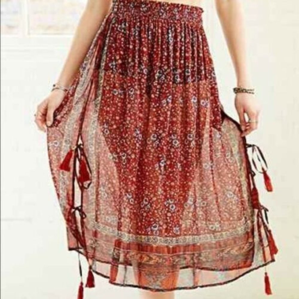 Ecote Urban Outfitters Pacific Side-Tie Skirt M